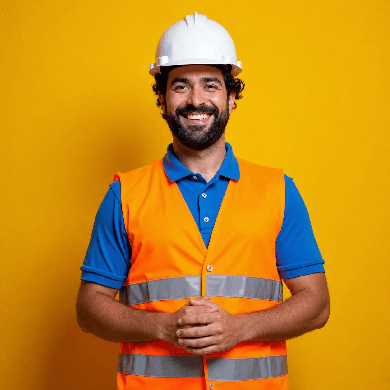 pleased-young-builder-man-uniform-with-safety-helmet-holding-hands